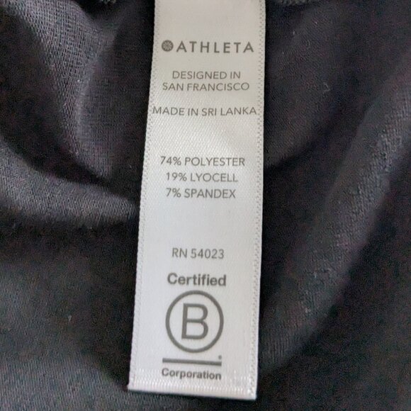 Athleta Tank Top Women's XL Black Essence Twist Front Sleeveless - Picture 10 of 13